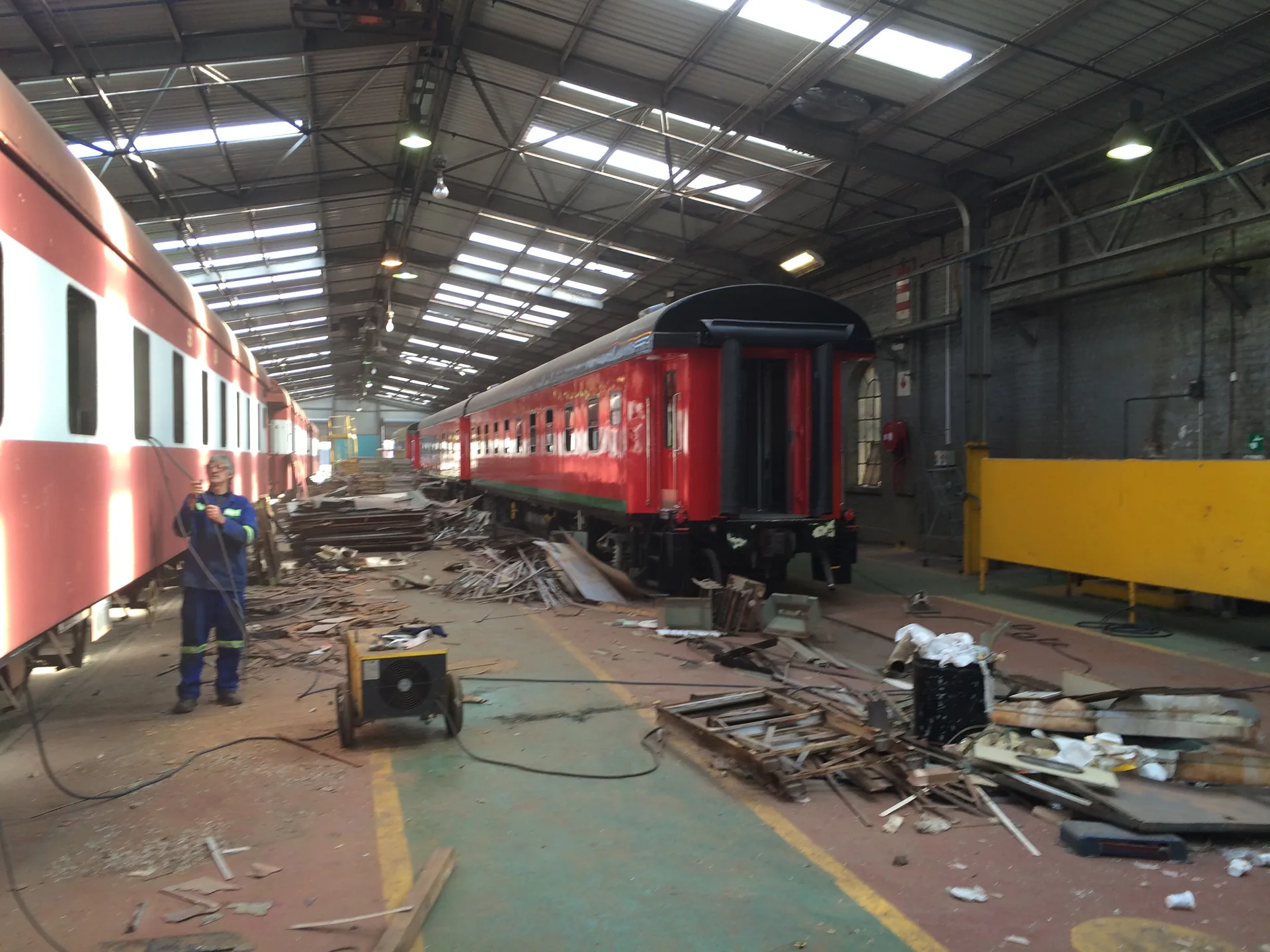 Interior strip debris