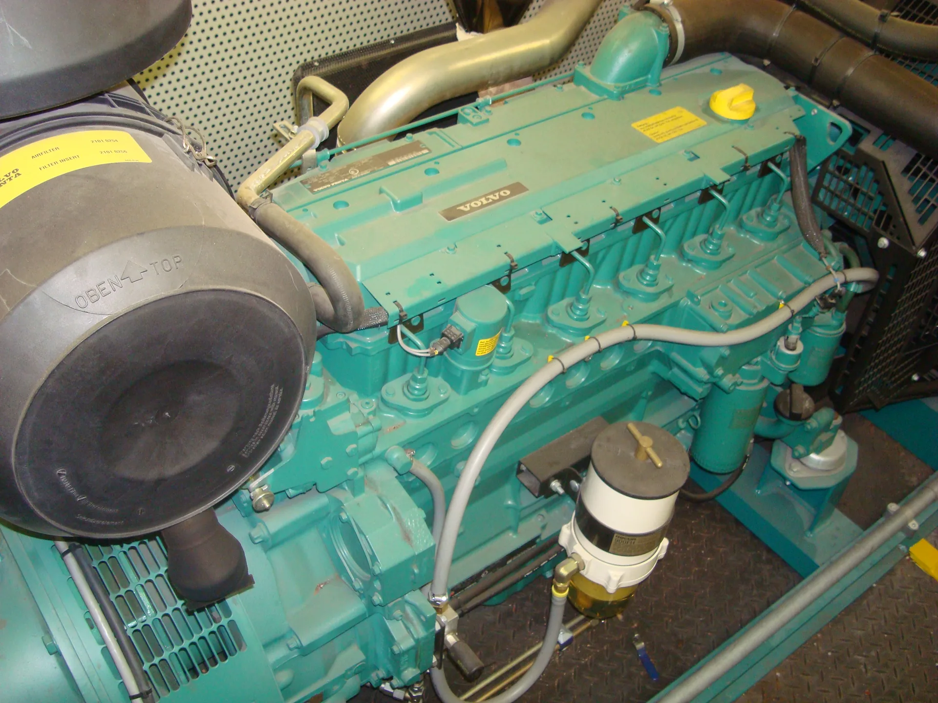 Volvo Penta engine top view