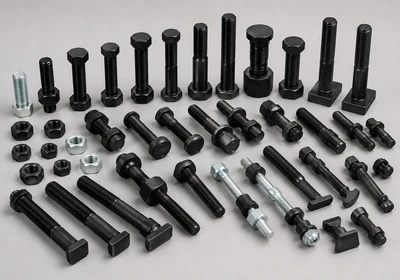 Track bolts and nuts