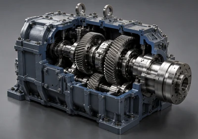 Locomotive gearboxes and drivetrain components